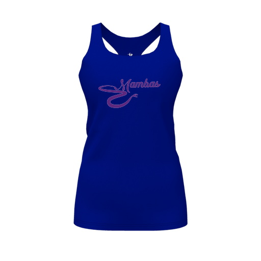 [FT0TRBRY-FYS-LOGO1] Decker Racerback Tank Top (Female Youth S, Royal, Logo 1)