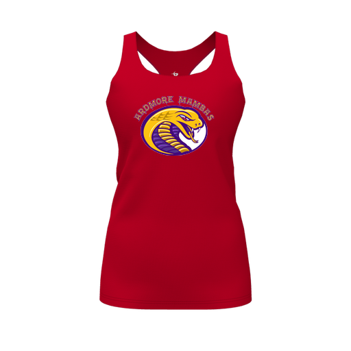[FT0TRBRD-FYS-LOGO2] Decker Racerback Tank Top (Female Youth S, Red, Logo 2)
