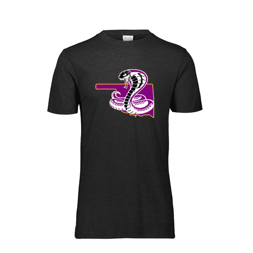[FTSCUBBK-YS-LOGO3] Decker Youth Tri-Blend T-Shirt - Short Sleeve (Youth S, Black, Logo 3)