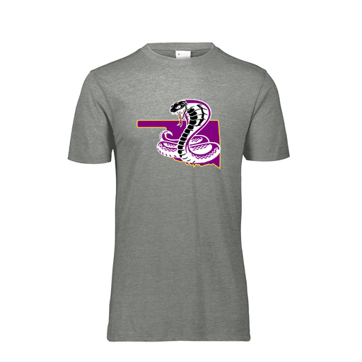 [FTSCUBGY-YS-LOGO3] Decker Youth Tri-Blend T-Shirt - Short Sleeve (Youth S, Gray, Logo 3)