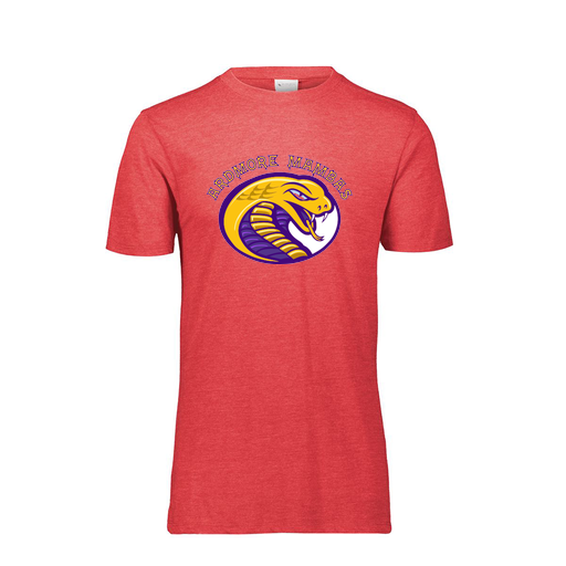 [FTSCUBRD-YS-LOGO2] Decker Youth Tri-Blend T-Shirt - Short Sleeve (Youth S, Red, Logo 2)