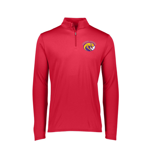 [FTLQFLRD-FAXS-LOGO2] Decker Women's Flex-Lite 1/4 Zip Shirt (Female Adult XS, Red, Logo 2)