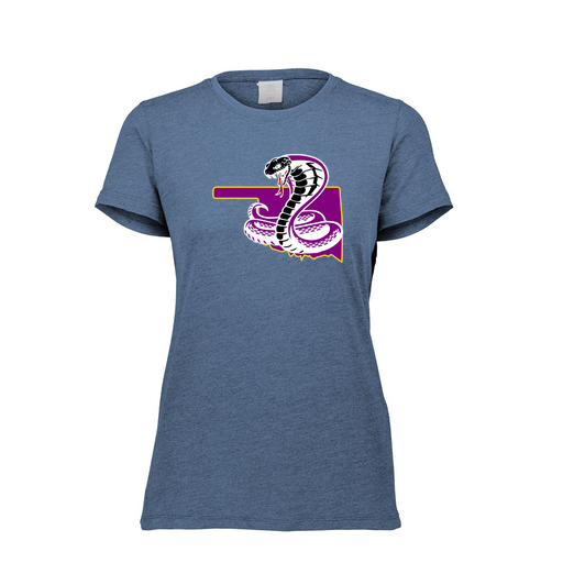 [FTSCUBNV-FAXS-LOGO3] Decker Women's Tri-Blend T-Shirt - Short Sleeve (Female Adult XS, Navy, Logo 3)