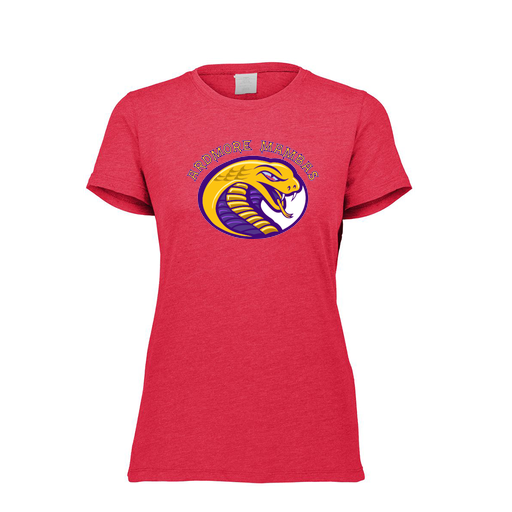 [FTSCUBRD-FAXS-LOGO2] Decker Women's Tri-Blend T-Shirt - Short Sleeve (Female Adult XS, Red, Logo 2)