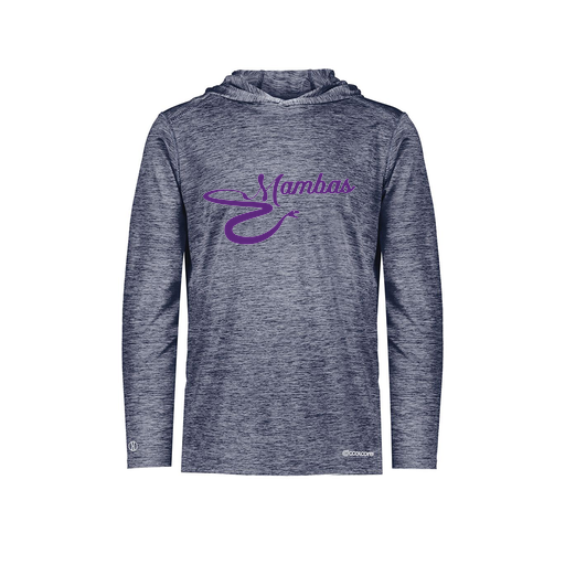 [FOLHCGNV-AS-LOGO1] Decker Men's Charge Hoodie (Adult S, Navy, Logo 1)