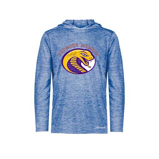 [FOLHCGRY-AS-LOGO2] Decker Men's Charge Hoodie (Adult S, Royal, Logo 2)