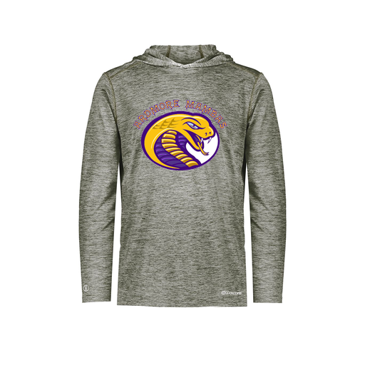 [FOLHCGGY-AS-LOGO2] Decker Men's Charge Hoodie (Adult S, Gray, Logo 2)
