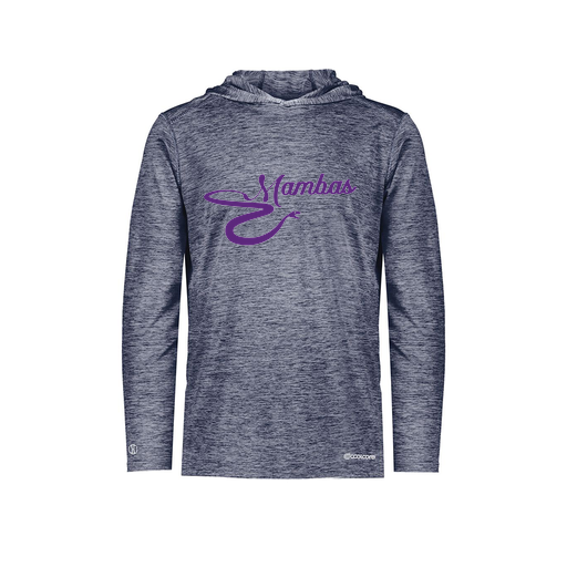 [FOLHCGNV-YS-LOGO1] Decker Youth Charge Hoodie (Youth S, Navy, Logo 1)