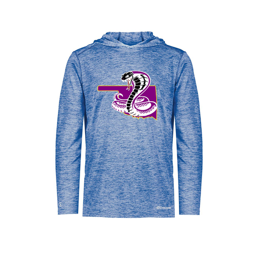 [FOLHCGRY-YS-LOGO3] Decker Youth Charge Hoodie (Youth S, Royal, Logo 3)