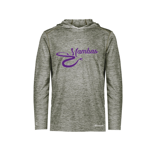 [FOLHCGGY-YS-LOGO1] Decker Youth Charge Hoodie (Youth S, Gray, Logo 1)