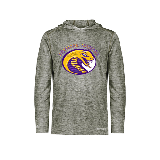 [FOLHCGGY-YS-LOGO2] Decker Youth Charge Hoodie (Youth S, Gray, Logo 2)