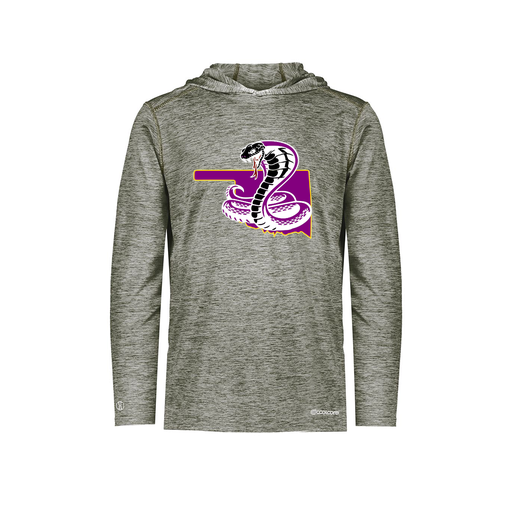 [FOLHCGGY-YS-LOGO3] Decker Youth Charge Hoodie (Youth S, Gray, Logo 3)