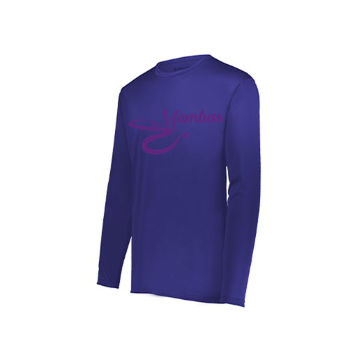 [222822.747.XS-LOGO1] Men's LS Smooth Sport Shirt (Adult XS, Purple, Logo 1)