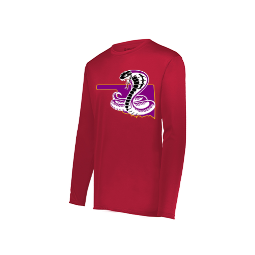 [222822.083.XS-LOGO3] Men's LS Smooth Sport Shirt (Adult XS, Red, Logo 3)