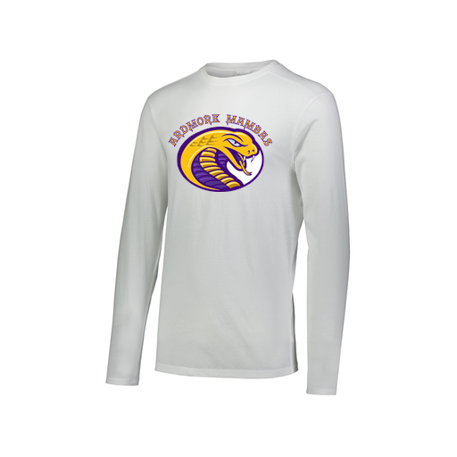 [FTLCUBWH-AXS-LOGO2] Decker Men's Tri-Blend T-Shirt - Long Sleeve (Adult XS, White, Logo 2)