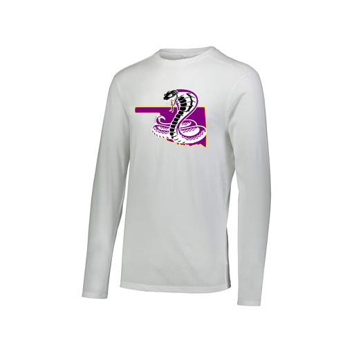 [FTLCUBWH-AXS-LOGO3] Decker Men's Tri-Blend T-Shirt - Long Sleeve (Adult XS, White, Logo 3)