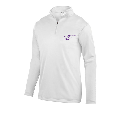[FOLQFFWH-AS-LOGO1] Decker Men's FlexFleece 1/4 Zip (Adult S, White, Logo 1)