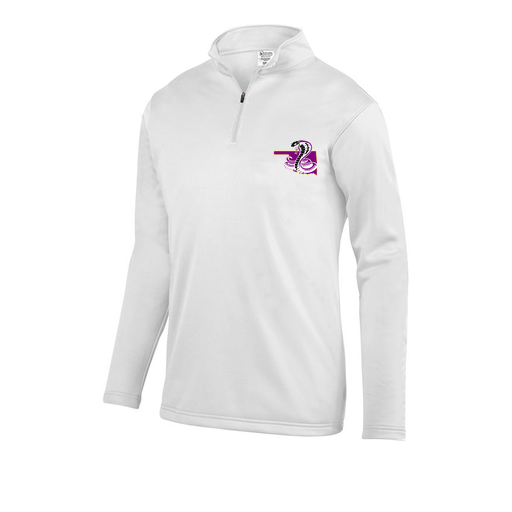 [DFW-FFQZ-WHT-AS-LOGO3] Men's FlexFleece 1/4 Zip (Adult S, White, Logo 3)