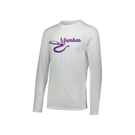[FTLCUBWH-YS-LOGO1] Decker Youth Tri-Blend T-Shirt - Long Sleeve (Youth S, White, Logo 1)
