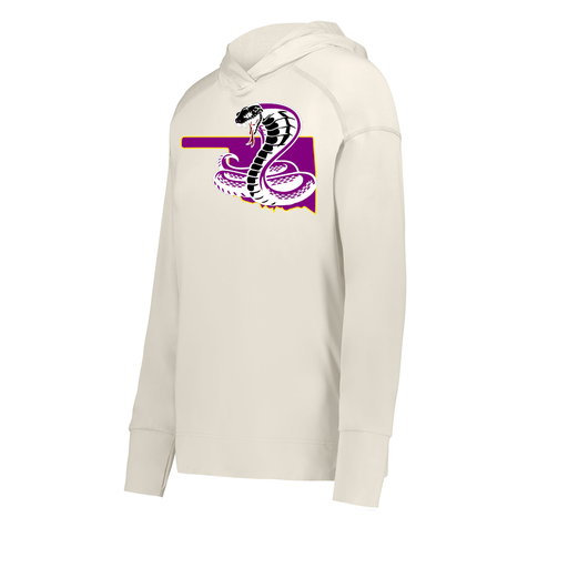 [222798-WHT-FAXS-LOGO3] Ladies Ventura Thin Knit Hoodie (Female Adult XS, White, Logo 3)